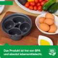 Pikkukuva 3 / 5: 4/6 Munankeitin Kovaan Keitettyihin Munaihin, Poseerattuihin Munaihin Set 1