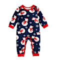 Pikkukuva 3 / 11: Lasten ja Aikuisten Jouluperheen Sopivat Pyjamat Lumimies Uniasu PJs Sarjat Baby 9M