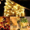 Miniatyrbild 1 av 5: Fairy String Lights Micro Rice Koppartråd Julbelysning 20LED Batteridriven Warm White 2m20LED