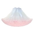 Miniatyrbillede 1 af 5: Dame Elastisk Chiffon Tutu Tulle Skørt Prinsesse Ballet Dans Multi-Lag White+Pink