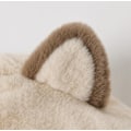 Miniatyrbilde 5 av 5: Plush Hettegenser-Hatt Kostymehatter, Dyr Hatt Vinterhatt Halsduksett beige