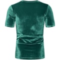 Miniatyrbild 4 av 5: Män 2-delad 80-tal 90-tal Sammets Tracksuit Outfits Casual Kortärmad Sammetsskjorta Set Green L