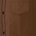 Pikkukuva 4 / 5: Miesten rento pitkähihainen napitettu paita, jossa on brodeeraus Brown 1 2XL
