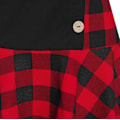 Miniatyrbillede 5 af 6: Dame Langærmet Cowl Hals Formfitting Casual Tunika Top Bluser red M