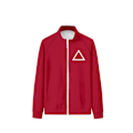 Miniatyrbild 1 av 3: Squid Game 2-spelare Cosplay Kostym Träningsoverall Triangle top 3XL