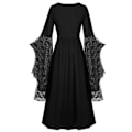 Pikkukuva 2 / 3: Naisten Goottilainen Mekko Pitsimekko Halloweenin Karnevaaliasuun grey XL