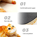 Miniatyrbilde 5 av 6: Myke Katt-Topplapper for Kvinner, Komfortable Plysj Varme Slip-on Topplapper Ginger cat Ginger cat