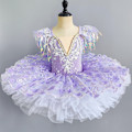 Miniatyrbild 1 av 2: Balett Tutu Professionell Balletklänning för Flickor och Vuxna purple 160