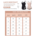 Miniatyrbilde 5 av 5: Shapewear for Kvinner Magekontroll Thong Bodysuit V-Hals Blondering Kroppsshaper Kompresjon Black M