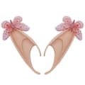 Elf Øremanchetter Ikke Pierced Butterfly Øreclips Wraps til Halloween Cosplay Tilbehør pink