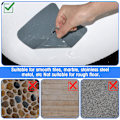 Miniatyrbillede 5 af 10: Badekarprop Silicone Gulvdræn Anti-Lugt Måtte, Silica Gel Drænpropper grey 12*12cm