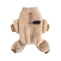 Hundpyjamas för Små Hundar Vinter Hundtröja brown XL