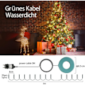 Pikkukuva 3 / 9: Joulukuusivalot, 6,6FT x 16 riviä, 400 LED-valoa kaukosäätimellä wram color