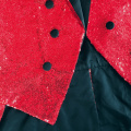 Pikkukuva 2 / 3: Miesten Sekvenssitaittotakki Swallowtail Puku Takki Juhla Show Tuxedo Pukeutumistakki Blazer red M