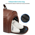 Miniatyrbild 3 av 6: Konvertibel duffelbagage för män Resväska för kläder Carry-on klädpåsar Brown