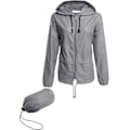 Miniatyrbilde 1 av 6: Vanntett jakke for kvinner - Regnjakke Vindtett grey XL