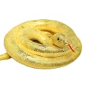 Miniatyrbild 1 av 5: Simuleringsjätte Python Plyschleksak Lång Orm Plyschleksak Dekorerad Yellow 160cm