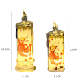 Miniatyrbilde 2 av 5: Julelys uten flamme for hjemmedekorasjon Julegave style5 6.5*18.3cm