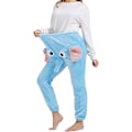 Pikkukuva 2 / 7: Hauskat Elefantti-Pyjamahousut, Söpöt Kolmiulotteiset Pari-Pyjamahousut blue L