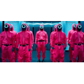 Miniatyrbilde 9 av 11: Squid Game Voksen Trekant Vakt Jumpsuit XS