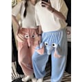 Miniatyrbild 7 av 7: Roliga Elefant Pyjamasbyxor, Söta Tredimensionella Parpyjamasbyxor pink XL