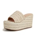 Miniatyrbilde 1 av 8: Plattformslip-on Espadrille-sandaler apricot 43