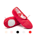 Miniatyrbillede 1 af 4: Ballet Sko til Piger - Toddler Ballet Slippers Dansesko til Børn Red 22