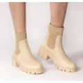 Miniatyrbild 5 av 11: Dam Chelsea Boots Slip on Platform Ankle Boots Lug Sole Chunky Booties US10