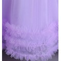 Miniatyrbillede 6 af 8: Blonderpige Brudekjole i Længde med Spids - Elegant Prinsesse Festkjole til Pageant purle 100