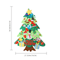 Miniatyrbilde 2 av 7: Filtt juletre for småbarn, Montessori filtt juletre style1