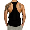 Miniatyrbillede 3 af 4: Mænds Trænings Stringer Tanktop Atletisk Hurtigtørrende Y-Ryg Toppe black XL