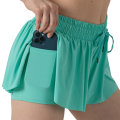 Miniatyrbillede 1 af 5: Pige Atletiske Shorts Børne Gymnastik Løbeshorts Green S