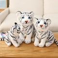 Miniatyrbilde 2 av 5: Plush Tiger Kosedyr white 24cm
