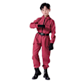 Miniatyrbillede 4 af 10: Squid Game 2 Børnevagt Jumpsuit Med Maske Clothes+triangular mask 110