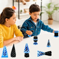 Miniatyrbillede 2 af 4: 3 Pakker Umulige Kegler, Spiralkegle Fidget Legetøj Umulig Pyramide Gennemtrængning Legetøj blue
