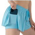 Miniatyrbillede 1 af 5: Pige Atletiske Shorts Børne Gymnastik Løbeshorts Blue 2XL
