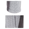 Miniatyrbild 4 av 5: Mäns Bekväm Enfärgad Zip-Up Stickad Cardigan light grey 2XL