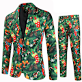 Pikkukuva 1 / 5: Miesten Jouluasu 2-osainen Joulujuhla Tuxedo-puku green 4XL