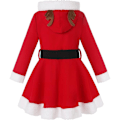 Miniatyrbilde 2 av 5: Julenissekostyme for Jenter, Jentekostyme, Santa Claus-kjole 130