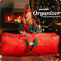 Miniatyrbilde 3 av 7: Oppbevaringspose for juletre, Lagrer kunstig juletre, Vanntett materiale 65*15*30inch;48*15