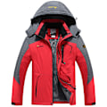 Miniatyrbilde 1 av 7: Vanntett Skijakke for Menn, Vintervarm Snøjakke red 4XL