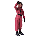 Miniatyrbillede 6 af 10: Squid Game 2 Børnevagt Jumpsuit Med Maske Clothes+Square Mask 120