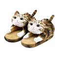 Miniatyrbild 1 av 3: Luddiga Katttofflor för Kvinnor, Bekväma Plysch Varma Halkskyddade Tofflor Chinese Li Hua Chinese Li Hua