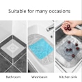 Miniatyrbillede 5 af 6: Badekarprop Silicone Gulvdræn Anti-Lugt Måtte, Silica Gel Drænpropper white 12*12cm