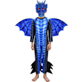 Miniatyrbilde 1 av 6: Halloween-drakt for barn, dragevinger for gutter style1 130