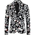 Pikkukuva 2 / 4: Miesten Jouluasu 2-osainen Joulujuhla Tuxedo-puku BLACK 4XL