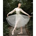 Miniatyrbillede 8 af 9: Strømpebukser balletdragter voksen bodydragter dansetræningsdragter Beige M