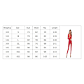 Miniatyrbild 6 av 6: Kvinnors Latex Catsuit Patent Läder Bodysuit Metallic Jumpsuit red 3XL