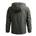 Miniatyrbillede 3 af 10: Mænds Crew Hooded Midlayer Jakke green 4XL