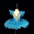Miniatyrbilde 1 av 2: Profesjonell Ballerina Ballet Tutu for Jenter og Voksne - Dansekjole blue 160